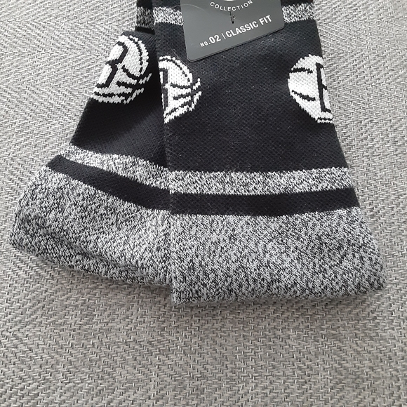 NBA BROOKLYN NETS Crew Mens Socks - Picture 4 of 6